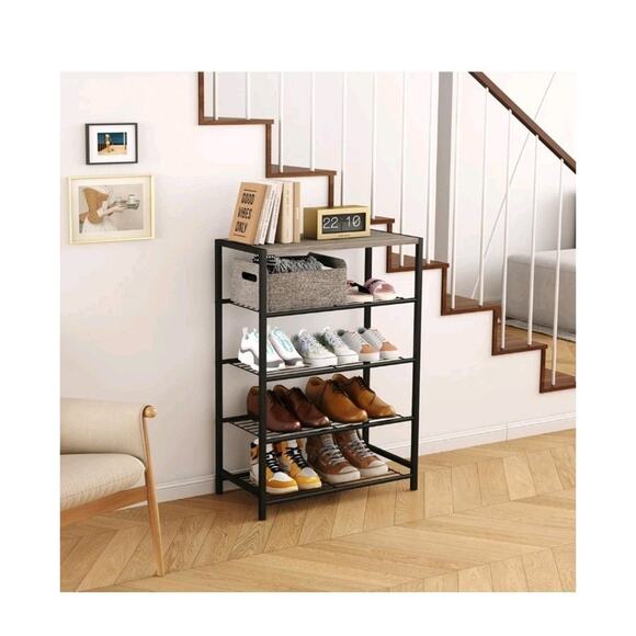 HOMEFORT 5 Tiers Shoe Rack Organizer,23" Shoe Storage Shelf for Closet, Shoe... - Picture 8 of 10